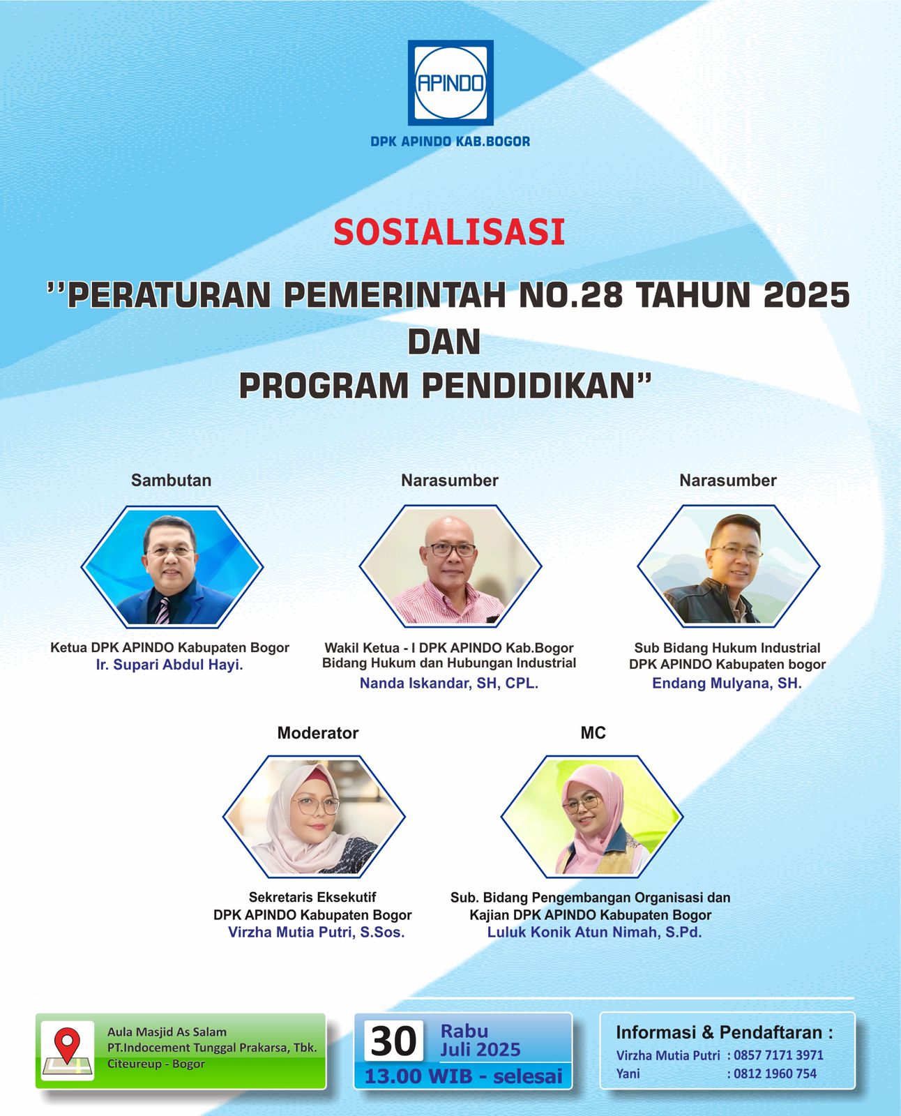 Sosialisasi PP No. 28 Tahun 2025 dan Program Pendidikan