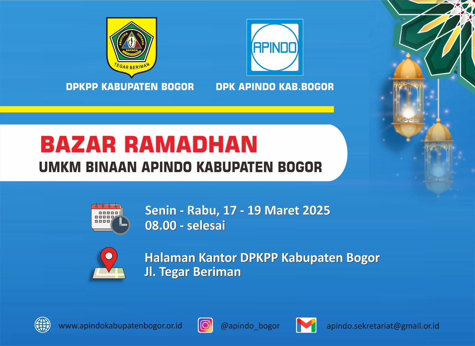BAZAR UMKM Binaan APINDO Kabupaten Bogor di DPKPP Kab. Bogor