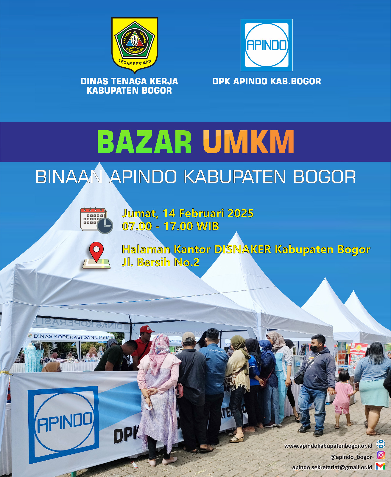 BAZAR RAMADHAN UMKM Binaan APINDO Kabupaten Bogor di Disnaker Kab. Bogor