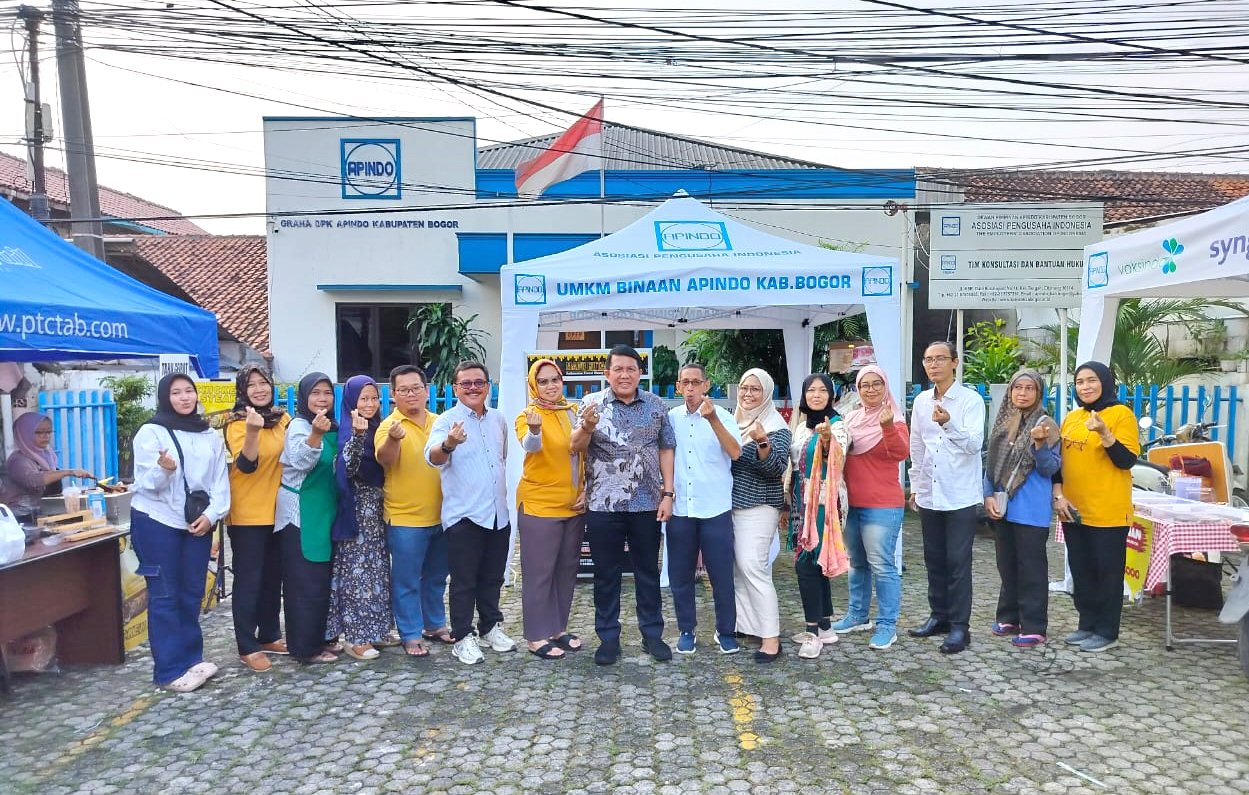 Pelaksanaan Bazar UMKM Binaan DPK APINDO Kabupaten Bogor bertempat di Halaman Kantor APINDO Kabupaten Bogor. 03 Juli 2025