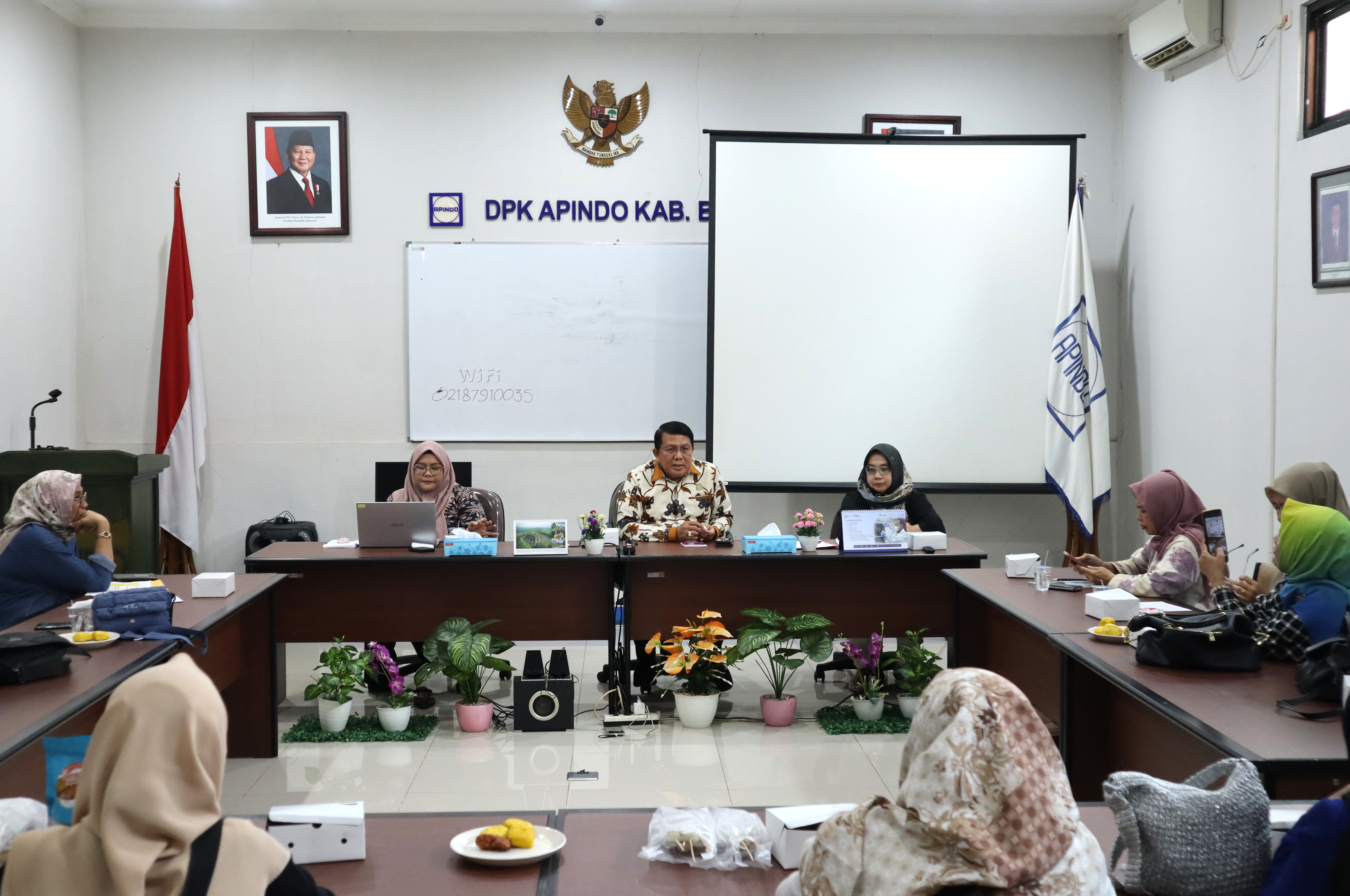 Pertemuan dengan UMKM Binaan DPK APINDO Kabupaten Bogor. Graha APINDO Kabupaten Bogor, 18 Juli  2025.