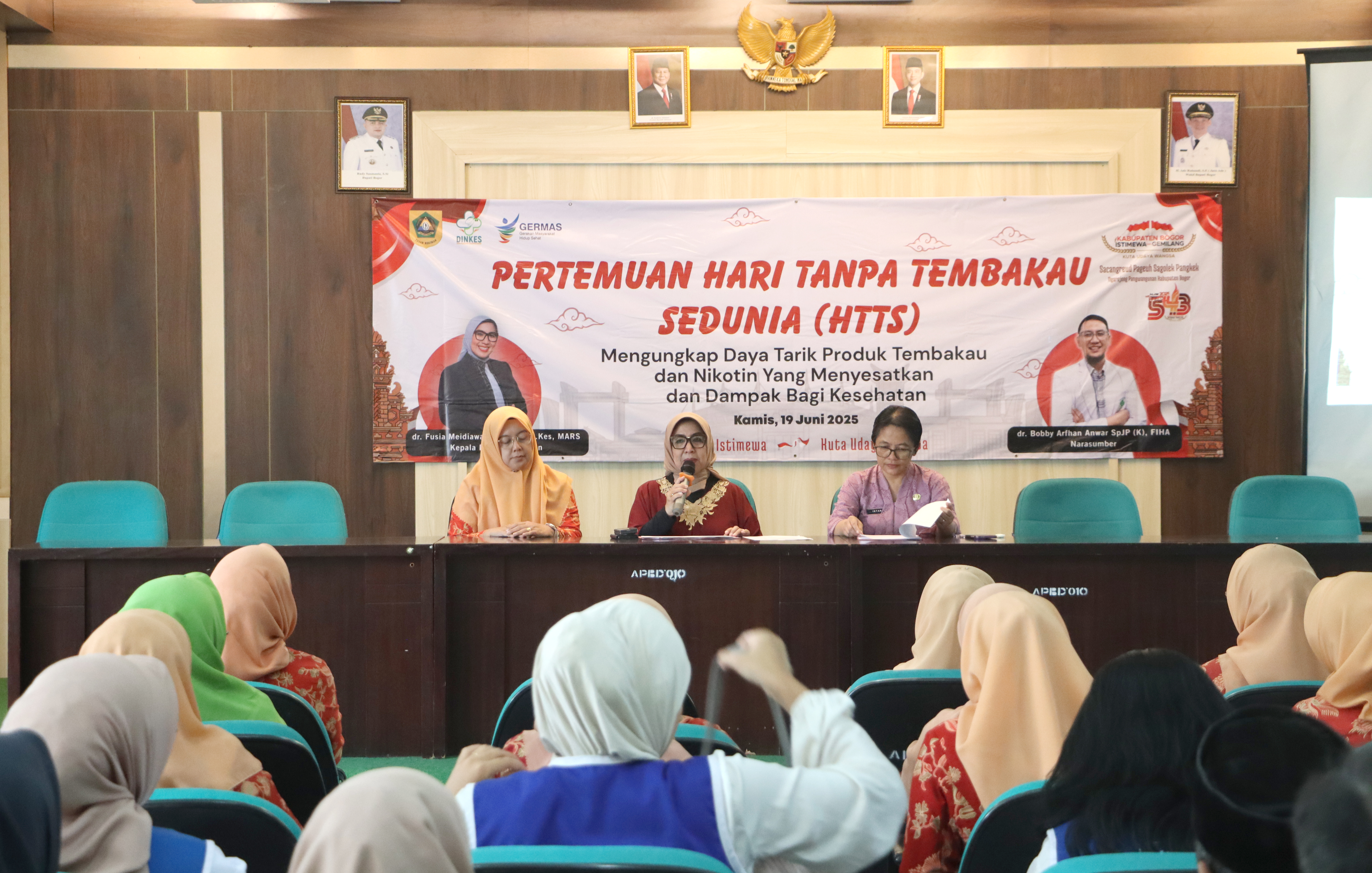 Menghadiri Sosialisasi Hari Tanpa Tembakau Sedunia Oleh Dinas Kesehatan Kabupaten Bogor.