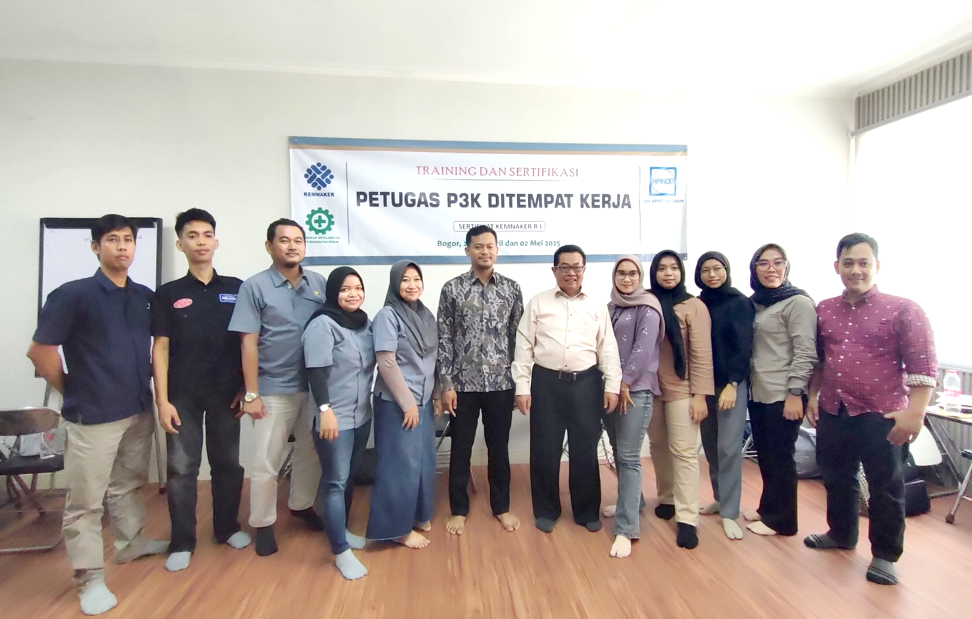 Training dan Sertifikasi Petugas P3K di tempat kerja