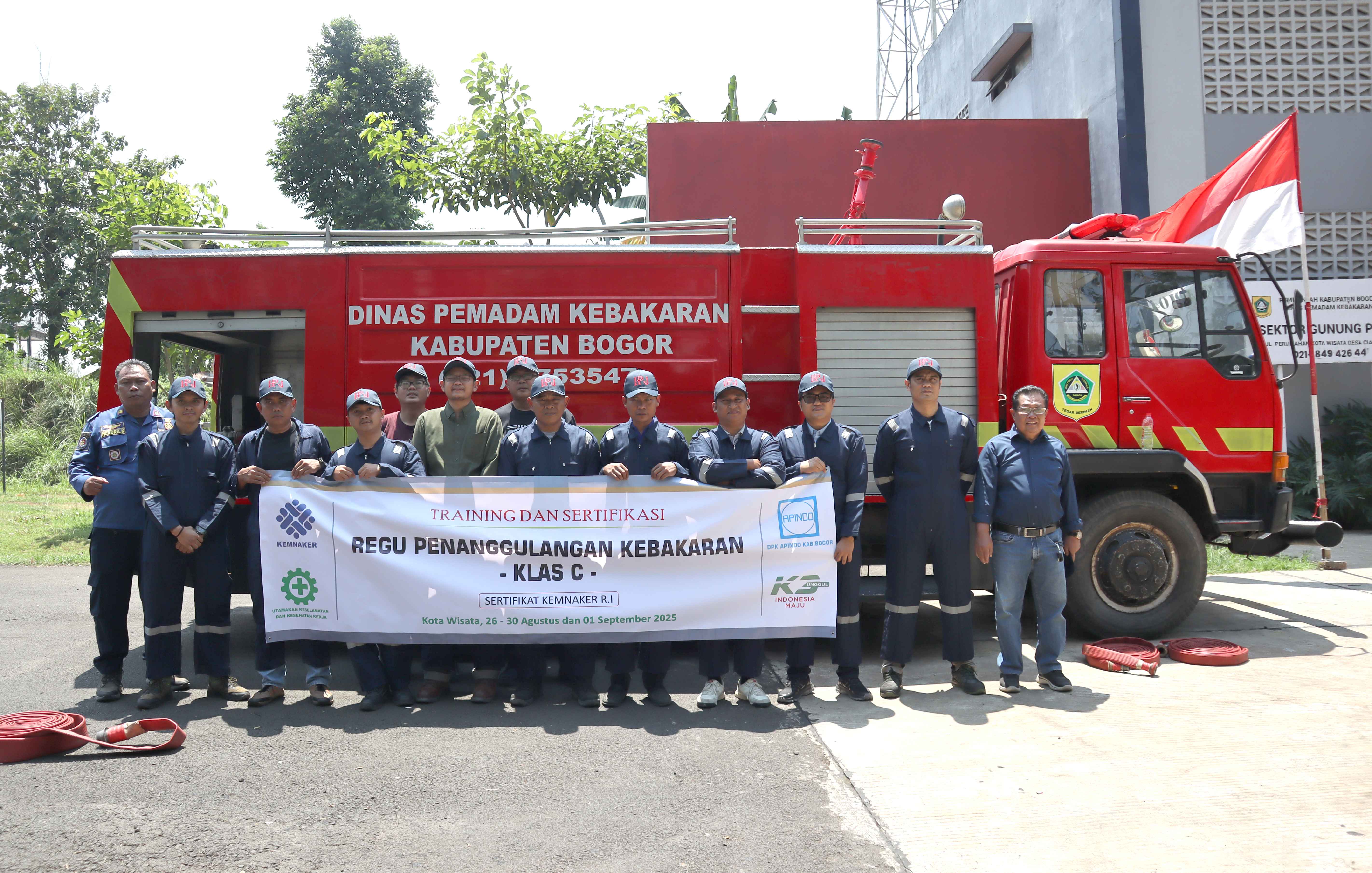 Training dan Sertifikasi Regu Pemadam Kebakaran klas C