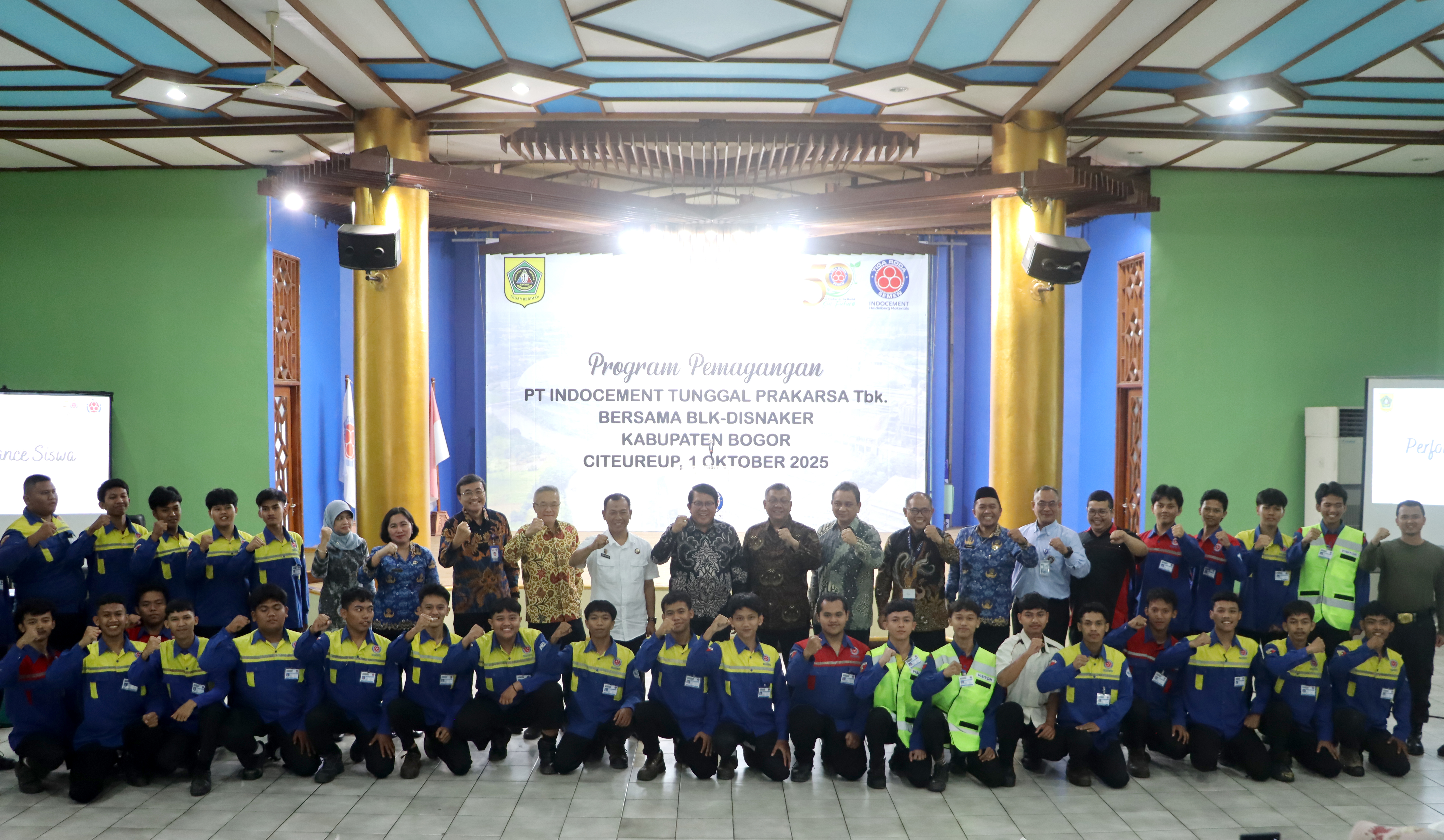 Program Pemagangan PT.Indocement Tunggal Prakarsa, Tbk. bersma BLK Disnaker Kab.Bogor
